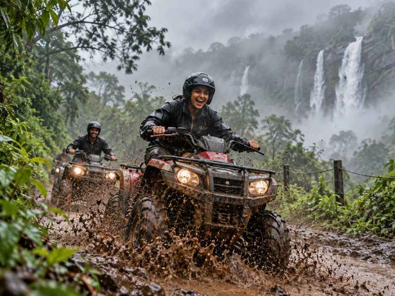 Goa monsoon adventure — ATV riding through the mud with Atlantis Watersports
